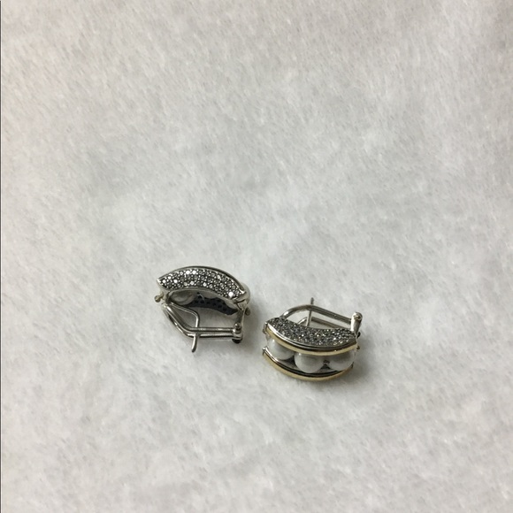 NEW SS and gold charm and earrings pearls set - Picture 3 of 3